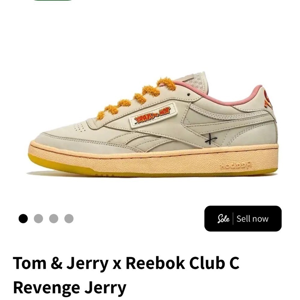 NWOB Tom & Jerry Limited Edition Throwback Revenge sneaker (2 sets of laces)